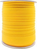Mandala Crafts 55 Yards 1 Inch Mustard Yellow Double Fold Bias Tape for Sewing - Bias Binding Tape for Quilting Binding, Hemming, Seam, and Fabric Piping