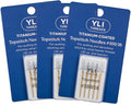 YLI Topstitch Needles, Titanium-Coated #100/16 – Large Eye & Deep Groove Fits All Home Sewing Machines – Pack of 15 Needles