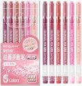 Glitter Gel Pens, 6 Pack Colored Pens for Black Paper & White Paper, 1.0mm Point Pens, Large Capacity Ink Pens for Coloring, Writing, Drawing, Journaling, Note Taking, Office, Home