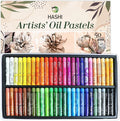 HA SHI Soft Oil Pastels Set (50 Sticks, 48 Colors) Art Supplies for Artist, Gallery Oil Painting Stick, Bulk Set for Studios, Professional Oil Crayons, Ideal for Professional Artists