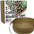 Bond 400 1-1/4" Cotton Woven Carpet Binding Tape - Cotton Twill Tape for Industrial Sewing Machines - Area Rug Edge Binding & Carpet Edging - Package Consist of 2 Rolls of 72 Yards (C201), Made in USA
