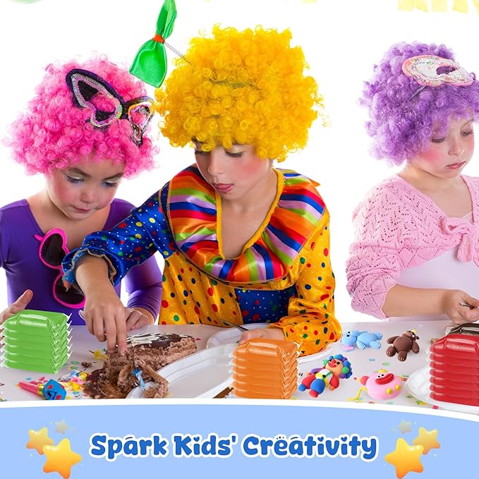 72 Pcs 38oz Air Dry Clay Bulk Modeling Ultra Lightweight Foam Modeling Clay for Kids Adults DIY Gifts Party Arts Crafts and School Project Supplies(Carnival Color)