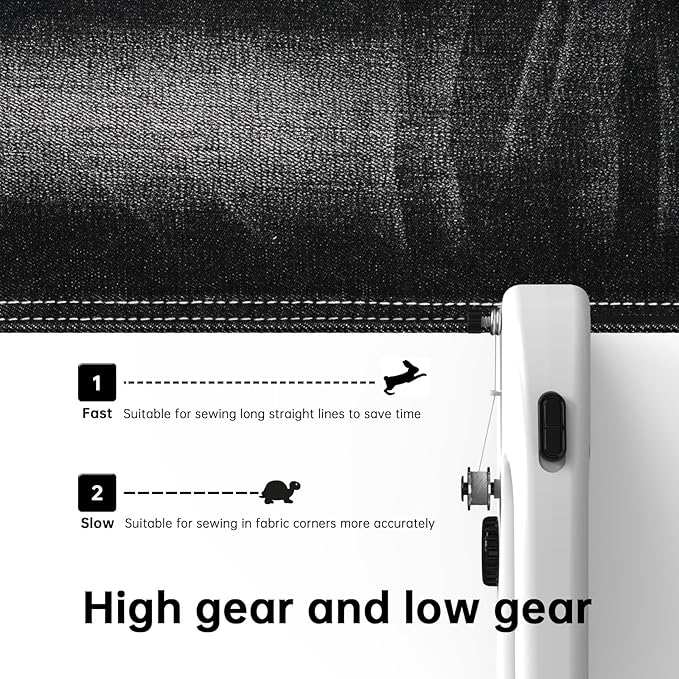 Handheld Sewing Machine,Two dear,Mini sewing machine,Easy to Use and Fast Stitch Suitable for Clothes,Fabrics, DIY Home Travel Electric Handheld Sewing Machine for Beginners.White