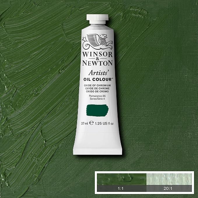 Winsor & Newton Artists' Oil Color, 37ml (1.25 oz) Tube, Oxide Of Chromium