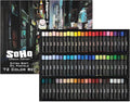 Soho Urban Artist Oil Pastels Set of 72 - Extra Soft, Blendable, Highly Pigmented and Vibrant, Ideal for Artists, Professionals, Students - Suitable for Drawing, Sketching, Layering, and Scraping