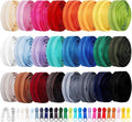 72 Yards 24 Colors #5 Nylon Zipper Rolls by The Yard with 3 Styles 260pcs Sliders,Continuous Zipper Tape for Sewing Projects,Bags,Jackets,and Crafts(24 Assorted Colors, #5)