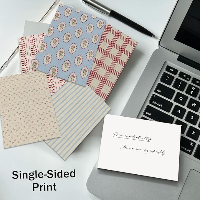 Scrapbook Paper,16 Sheets 4.1x5.8 Inch Vintage Stripe Style Scrapbook Supplies,Single-Sided Vivid Origami Decoupage Paper for DIY Crafts, Card Making, Art Journaling