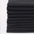 10 Pieces 18 x 21 Inches Cotton Fabric Precut Quilting Fabric Bundles Solid Colors Layer Cakes Quilt Material for DIY Craft Sewing Embroidery (Black)
