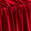 KKJIAF Red Stretch Velvet Fabric 60 Inch Wide, 1 Yard Soft Stretchy Fabric for Sewing Clothes, Apparel, Costume, Crafts - 90% Polyester 10% Spandex