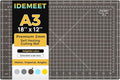 Premium Self Healing Cutting Mat 18'' x 12'', A3 Non-slip Sewing Mat for Quilting, 5-Ply Rotary Cutting Board Double-Sided for Crafts Cutting Fabric Scrapbooking Modeling Projects, Espresso Brown