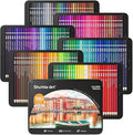Shuttle Art 180 Coloring Pencils for Adults, Soft Core Coloring Pencils Set with 4 Sharpeners, Professional Color Pencils for Artists Kids Adults Sketching and Drawing