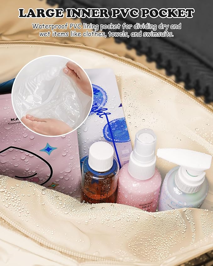 Gifts for 12 Year Old Girl-Women Duffle Bag with Initial, Personal Item Travel Bags，Gifts for Women-Gym Bag with Wet Pocket，Lightweight Travel Bags Personalized Tote with Makeup Pouch