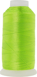 Mandala Crafts Lime Green Heavy Duty Thread - 1500 Yds Tex 70 Bonded Polyester Threads for Sewing Drapery, Jeans, Leather, Hair, Outdoor Marine Upholstery