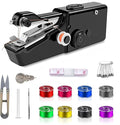 Handheld Sewing Machine,Sewing Machines for Beginners,Portable Electric Mini and Samll Hand Held Kit for Adults Included Mannual and Accessories,Sewing Hem Quick Stitching (Black)
