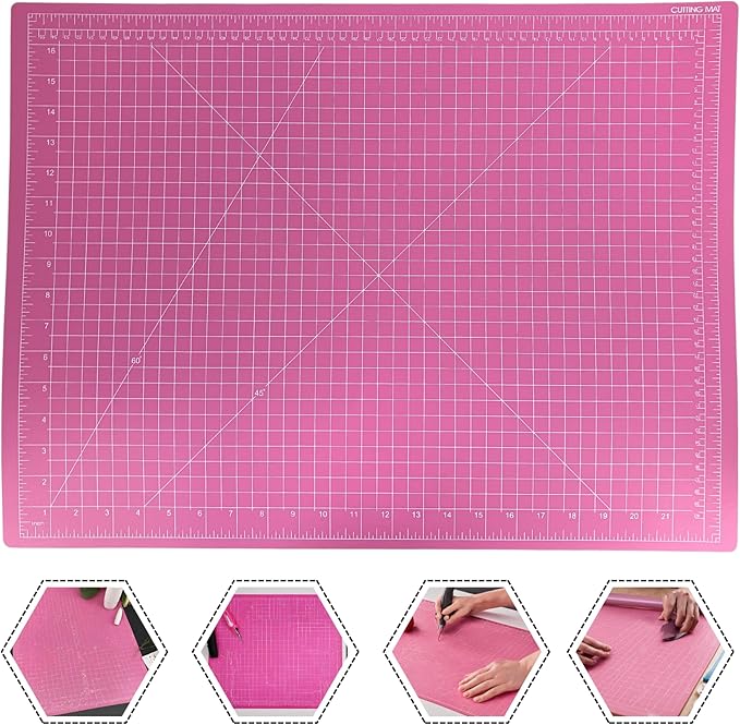 ARTIST'S BEST 18" x 24" Pink Self Healing Cutting Mat | Rotary Cutting Sewing Mat for Craft, Fabric, Scrapbooking, Sewing