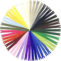Zippers for Sewing, DOITEM 48 pcs 45cm/18 Inch Multicolor Nylon Coil Zippers for Sewing and Crafts 24 Colors