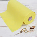 Threadart Premium Felt Roll - 12" x 10yd - Light Yellow | Soft Wool-Like Feel | 1.2mm Thick Fabric for DIY Crafts, Sewing, Crafting Projects | Compatible with Cricut Maker