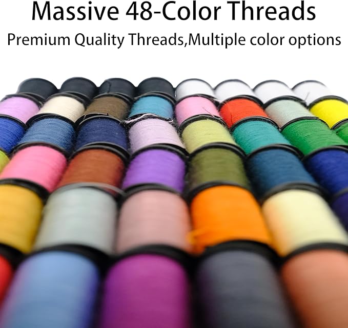 Sewing Kit with Case, 172pcs Sewing Accessories, Friendly for Beginner and Professional for Worker, Suitable for Travel, Home, School and DIY,Hand Sewn Needles, Tape Measures, Scissors