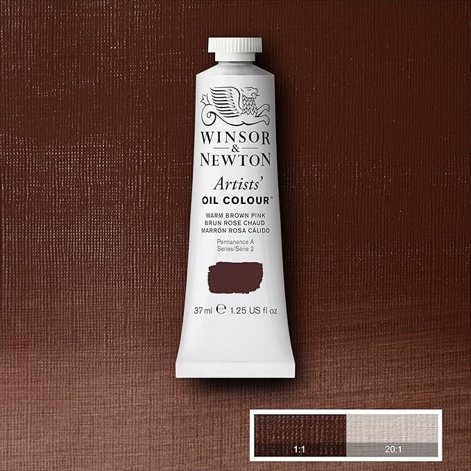 Winsor & Newton Artists' Oil Color, 37ml (1.25 oz) Tube, Warm Brown Pink