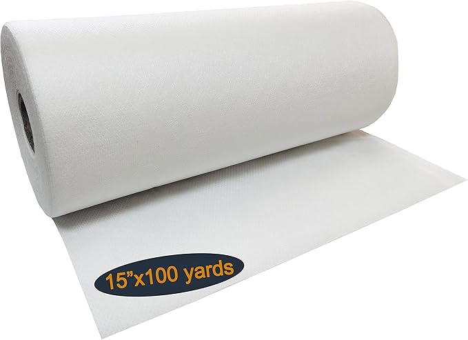 HimaPro No Show Invisible Mesh Machine Embroidery Stabilizer Roll - Light to Medium Weight (15 inch x 100 Yard) - Made of Nylon