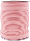 Mandala Crafts 55 Yards 5/8 Inch Blush Double Fold Bias Tape for Sewing - Bias Binding Tape for Quilting Binding, Hemming, Seam, and Fabric Piping