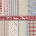 Scrapbook Paper,16 Sheets 4.1x5.8 Inch Vintage Stripe Style Scrapbook Supplies,Single-Sided Vivid Origami Decoupage Paper for DIY Crafts, Card Making, Art Journaling