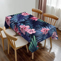 Tropical Rectangle Tablecloth Palm Leaf Summer Hawaiian Themed Leaves Table Cloth Dining Table Cover for Home Kitchen Restaurant Party Buffet Picnic 54 x 72 Inch