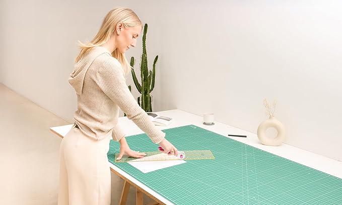 Elan Cutting Mat 36x72 Green, Extra Large Self Healing Cutting Mat 36 x 72 Inch, 5-Ply Craft Board Green, Hobby Board for Sewing and Quilting