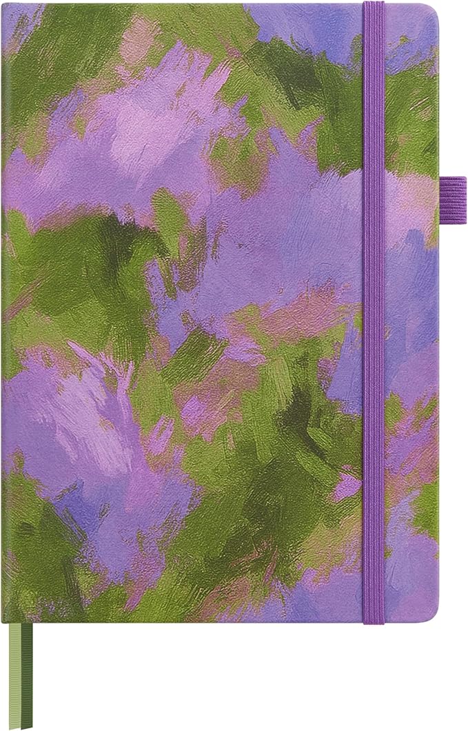 &And Per Se Lined Journal Notebook for Women&Men with Pattern, 160 Pages 100GSM Thick Paper, A5 Hardcover Journals for Writing, 5.7'' x 8'' (Lavender Grove)