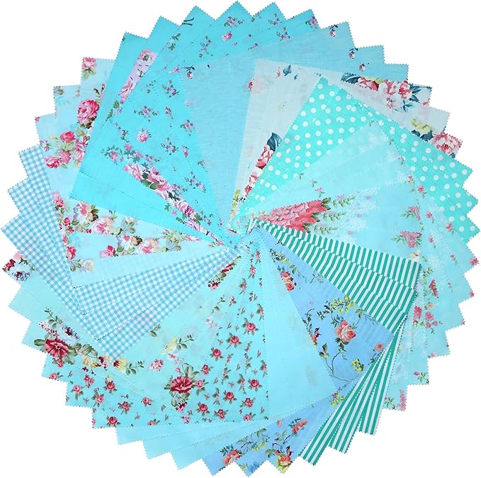 Charm Packs for Quilting 5 inch - 42 5" Charm Squares - Soft Cotton Fabric Quilt Squares 5x5 for Quilting, Sewing, Patchwork, Bags, and Crafts