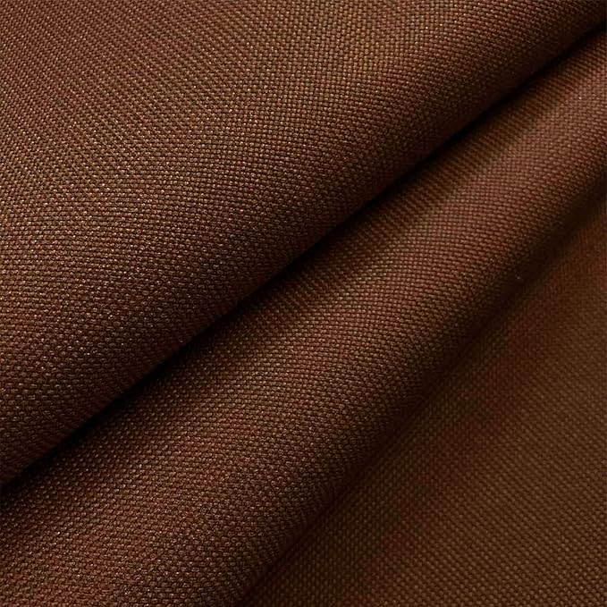 Waterproof Canvas Fabric by The Yard 600D Upholstery Cordura Fabric 58" Wide for Chairs Indoor Outdoor Water Resistant Canvas Polyester Material Sewing DIY Cloth, 3 Yards Brown