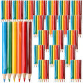 Cholemy Mini Colored Pencils 3.5 Inch Portable Short Color Pencil Bulk Coloring Pencils Pre Sharpened Drawing Colored Pencil for Painting Gift 6 Color