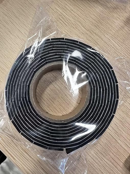 330 PCS Double Sided Foam Tape Pre Cut 1/2 X 2/5 Inch Small Adhesive Foam Squares for Crafts Thin Foam Craft Tape Split for Arts Crafts Sewing Scrapbook Kids DIY Christmas (Tape, Black)