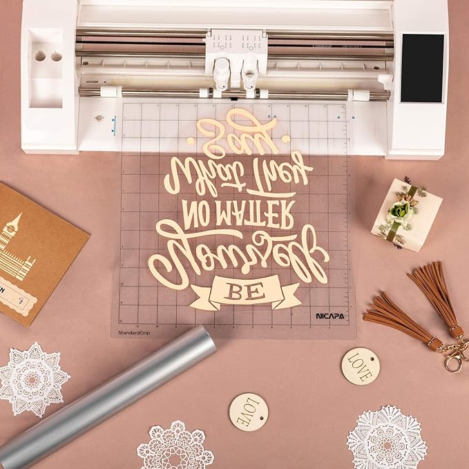 Nicapa StandardGrip Cutting Mat for Silhouette Cameo 4/3/2/1 (12x12 inch,10 Mats) Standard Adhesive Sticky Quilting Cut Mats Replacement Accessories for Silhouette Cameo