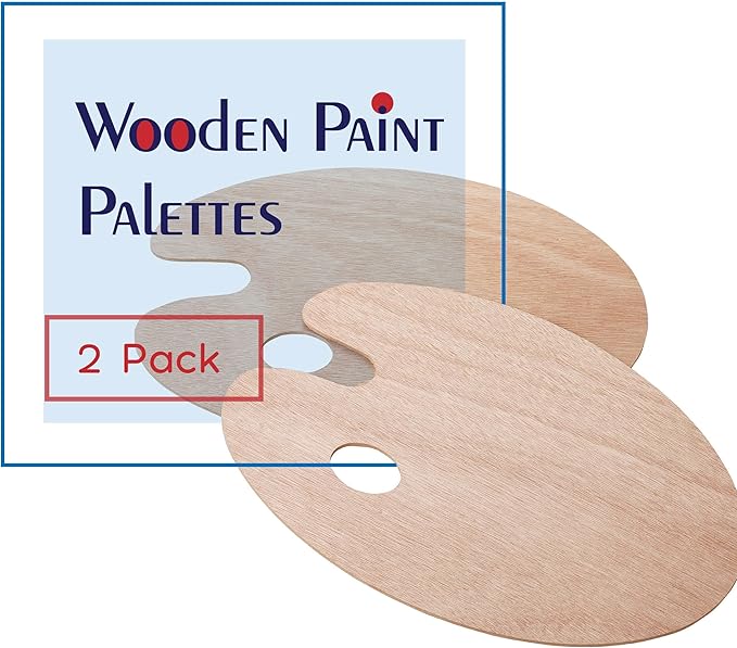 Mr. Pen Wooden Artist Palette, 2-pack Oil Palette