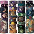 Washi Tape Set 29 Rolls, Magic Themed Decorative Paper Tapes for Halloween Journaling, Scrapbooking Supplies, Planners,DIY Crafts,Gift Wrapping
