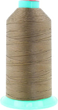 Mandala Crafts Size 207 630D T210 Bonded Nylon Thread - Dark Beige 800 YDs Tex 210 Heavy Duty Sewing Threads for Leather, Jeans, Weaving, Outdoor Marine Upholstery