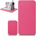 2 Pcs Sewing Machine Muffling Mat Pedal Sewing Mat Reduce Vibrations Noise No Slip Machine Accessories for Quilting(17" X 36" and 9" X 14",Red Pink)