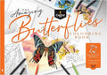 Castle Arts Butterflies Colouring Book | 72 Amazing Beauties Curated by in-House Artists with Colour Reference Guide | No Show-Through Artist Grade Paper | Collectable Landscape A4 Size (Butterflies)