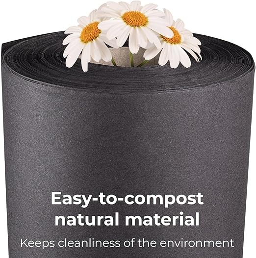 Black Kraft Paper Roll 36" x 8640" (720 feet) - Quality USA-Made Large Paper Roll 50lb Thickness for Packing, Moving, Shipping & Crafts/Art - 100% Recyclable Natural Wrapping Material by IDL Packaging