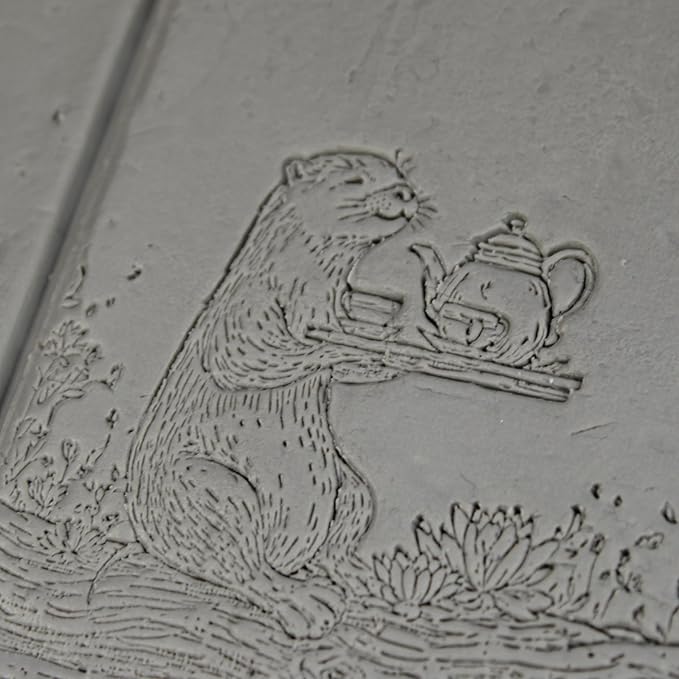 Otter Clay Texture Roller (4") - Storybook Set #01 - Embossing Pattern Roller for Polymer & Ceramic Clay, Pottery & Crafts