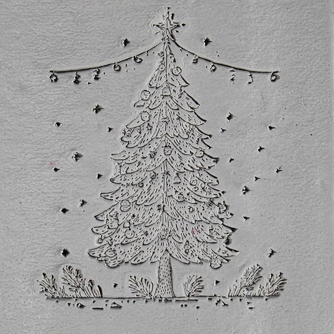 Christmas Classics 4-Pack Clay Texture Rollers (4") - Christmas Set #01 - Embossing Pattern Rollers for Polymer & Ceramic Clay, Pottery & Crafts