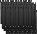 Amariver Black Nylon Coil Zippers 100Pcs 7.8 Inches - Perfect for Tailor, Sewer, Craft Special - Assorted Lengths