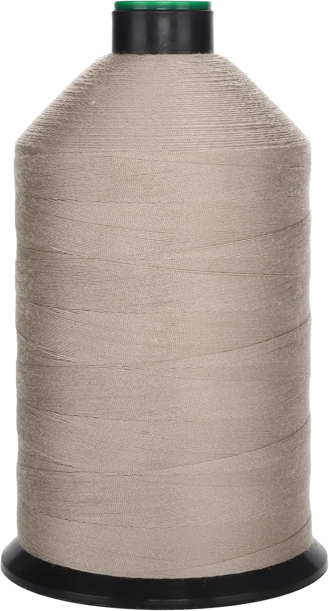 Extra Strong Polyester Corespun Thread Tkt30 Tex80 J20, 5700yds, Suitable Denim Thread for Jeans and Workwear (Khaki)