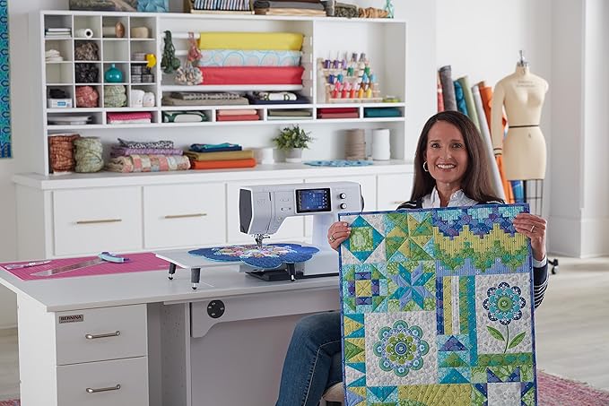 Bernette B77 Sewing and Quilting Machine - Ideal for Beginners, Heavy Duty with 60 pcs Northern Lights Threads Bundle Suitable for experts and beginners