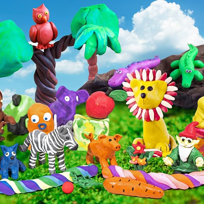 Magic Clay - Air Dry Clay 14 Colors, Modeling Clay for Kids with Tools, Soft & Ultra Light, Toys Gifts for Age 3 4 5 6 7 8+ Years Old Boys Girls Kids