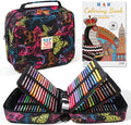 H & B 120-Color Colored Pencils Set with Coloring Book, Eraser, and Sharpener - Perfect for Drawing and Coloring - Soft Oil-Based Cores Ideal for Adults, Kids, and Beginners