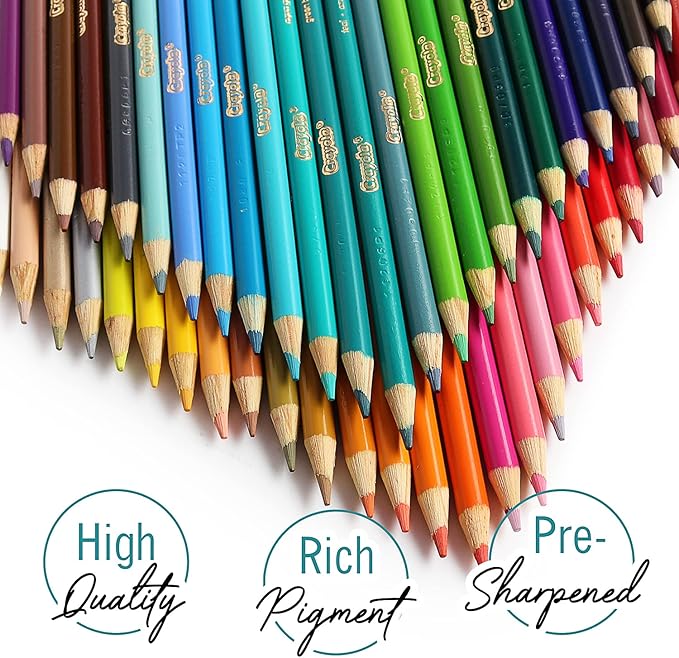 The Mega Deals Colored Pencils for Adults, 12 Vibrant & Smooth Color Pencils for Adult Coloring Books, Non-Toxic Coloring Pencil Set with Sharpener, Art Supplies for Teens & Adults (Gift Pack)