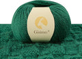 100% Merino Wool Yarn 3-Ply Luxurious and Soft Yarn for Hand Knitting & Crocheting (Christmas Green,1Ball)