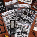 Vintage Camera Film Stickers for Scrapbooking,36 Sheets Transparent PET Photo Frame Stickers with 300+ Retro Designs for Journal and Photo Album Decoration